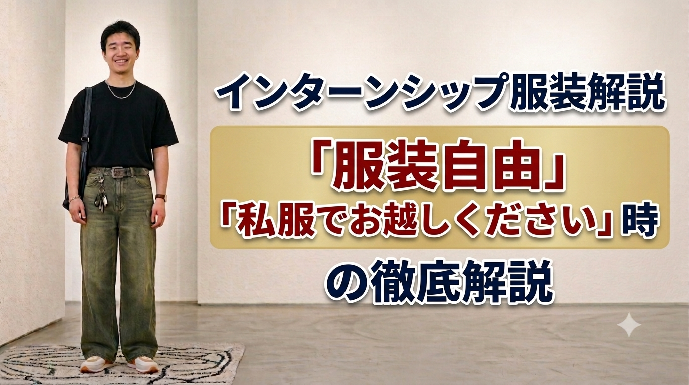 インターンシップの服装解説の参考画像
