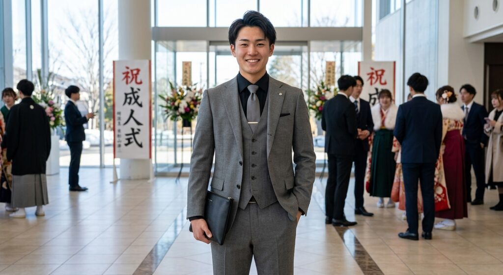 成人式におすすめのグレースーツのイメージ画像